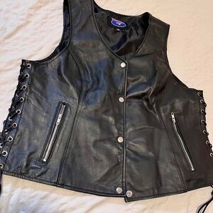 Highway Leather vest for woman, never worn